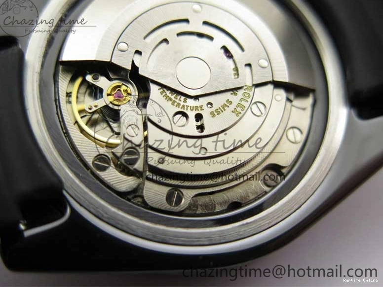 0109 Submariner 40mm Black Ceramic 5GF Best Edition Cream Dial on Black Rubber Strap SA Neat 2470